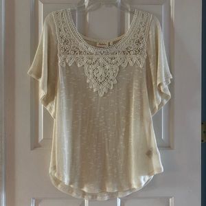 Anthropologie Deletta Ivory Top - M